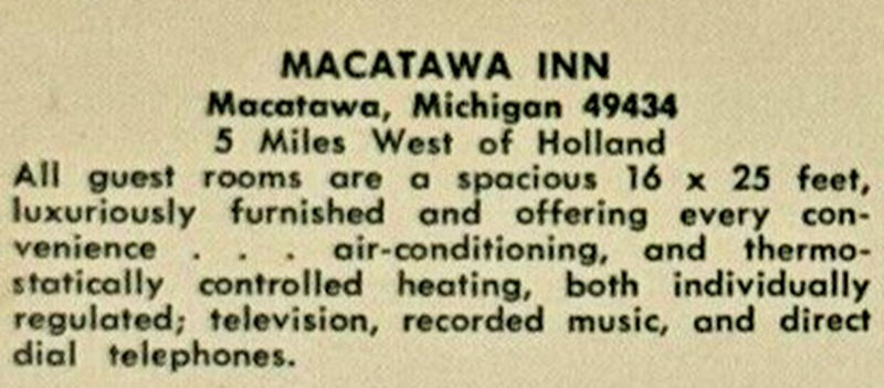 Macatawa Inn - Vintage Postcard (newer photo)